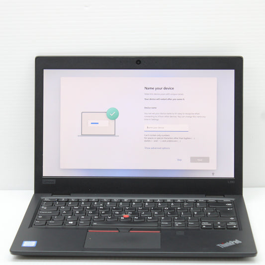 Lenovo ThinkPad i5 Laptop L390 13.3 in 8GB RAM 256GB NVMe Intel 8265U Windows 11
