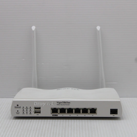 DrayTek Vigor2865ax VDSL2 Security Firewall Router 5x Gigabit Ethernet