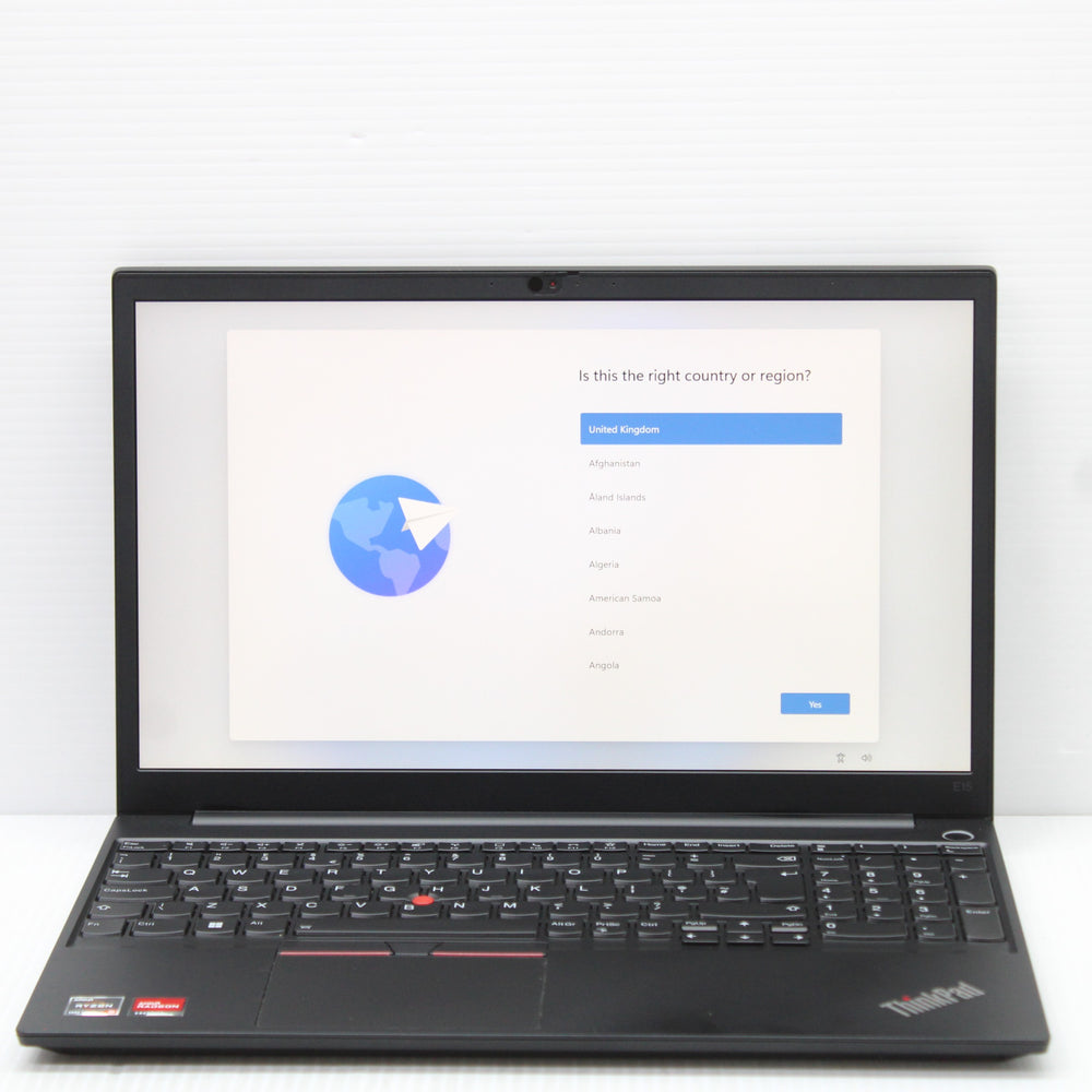 Lenovo ThinkPad Ryzen 5 Laptop 15 in E15 8GB RAM 256GB NVMe AMD 5500U Windows 11