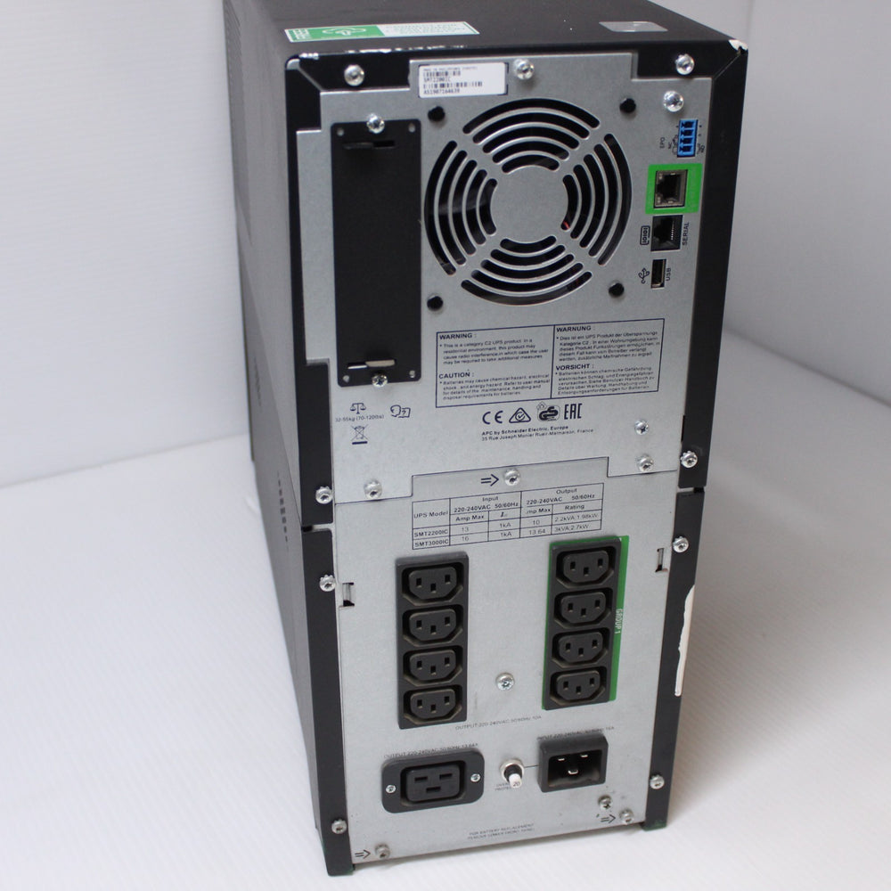 APC SMT2200IC Smart UPS 2200 VA Tower 8x C13, 1x C19, USB  NO batteries included