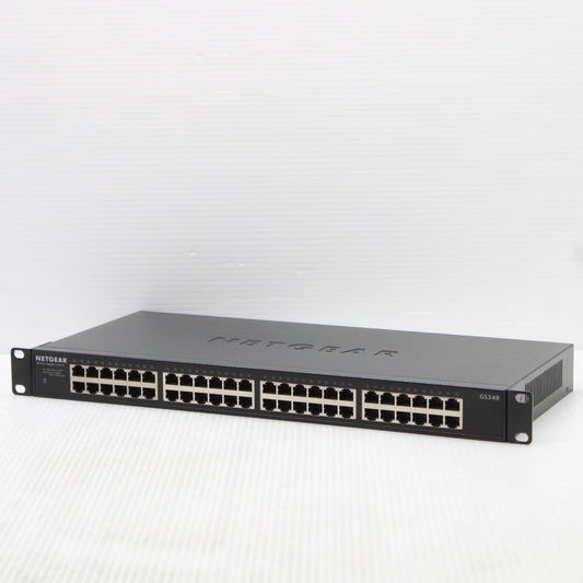 Netgear GS348 Layer 2 1u Unmanaged Ethernet Switch 48 Port 1Gbps Fanless