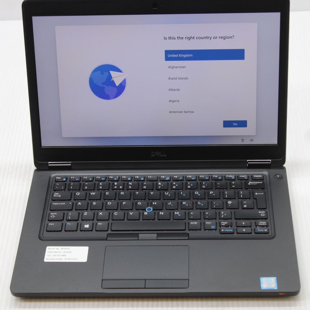 Dell Latitude i7 Laptop 14 inch 5490 16GB RAM 256GB SSD Intel 8650U Windows 11