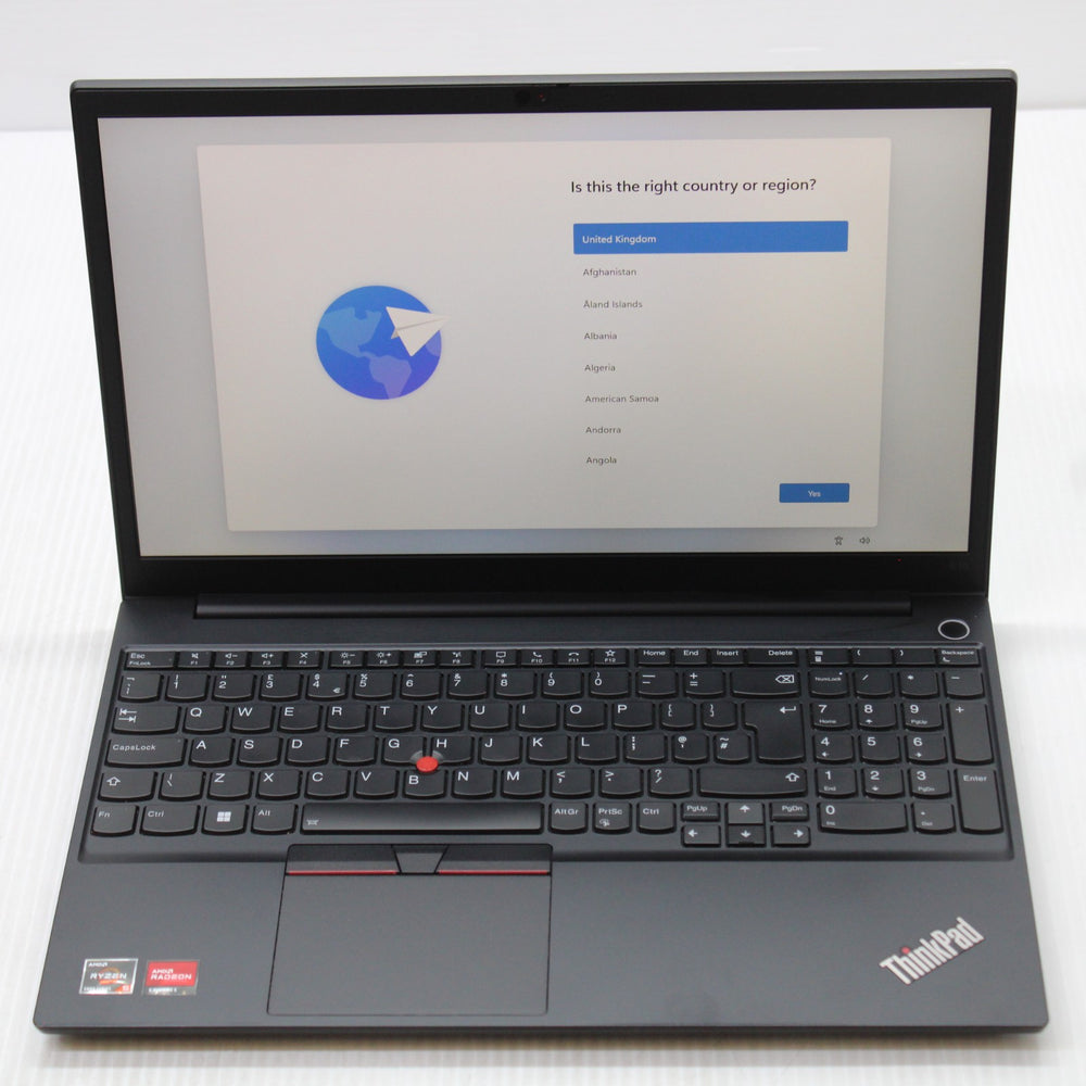 Lenovo ThinkPad Ryzen 5 Laptop 15 in E15 8GB RAM 256GB NVMe AMD 5500U Windows 11