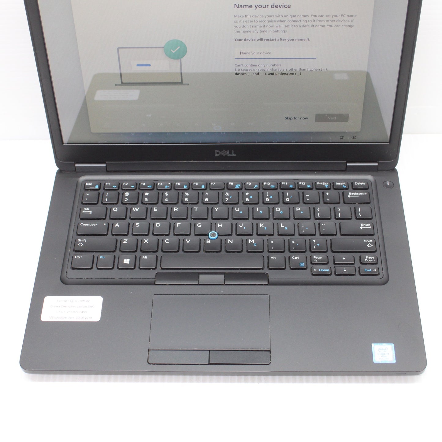 Dell Latitude 5490 i7 Laptop Windows 11 16GB 256GB SSD Intel 8650U FHD Touch