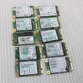 10x 120/128GB mSATA Solid State Drives Mixed Models Health Tested To 90%