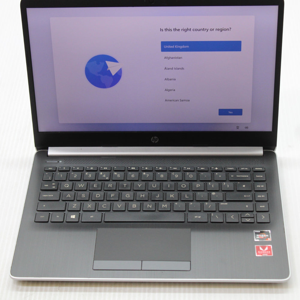 HP Ryzen 5 Laptop 14 inch 2.10GHz 8GB RAM 256GB SSD AMD 3500U Windows 11 USB 3.0