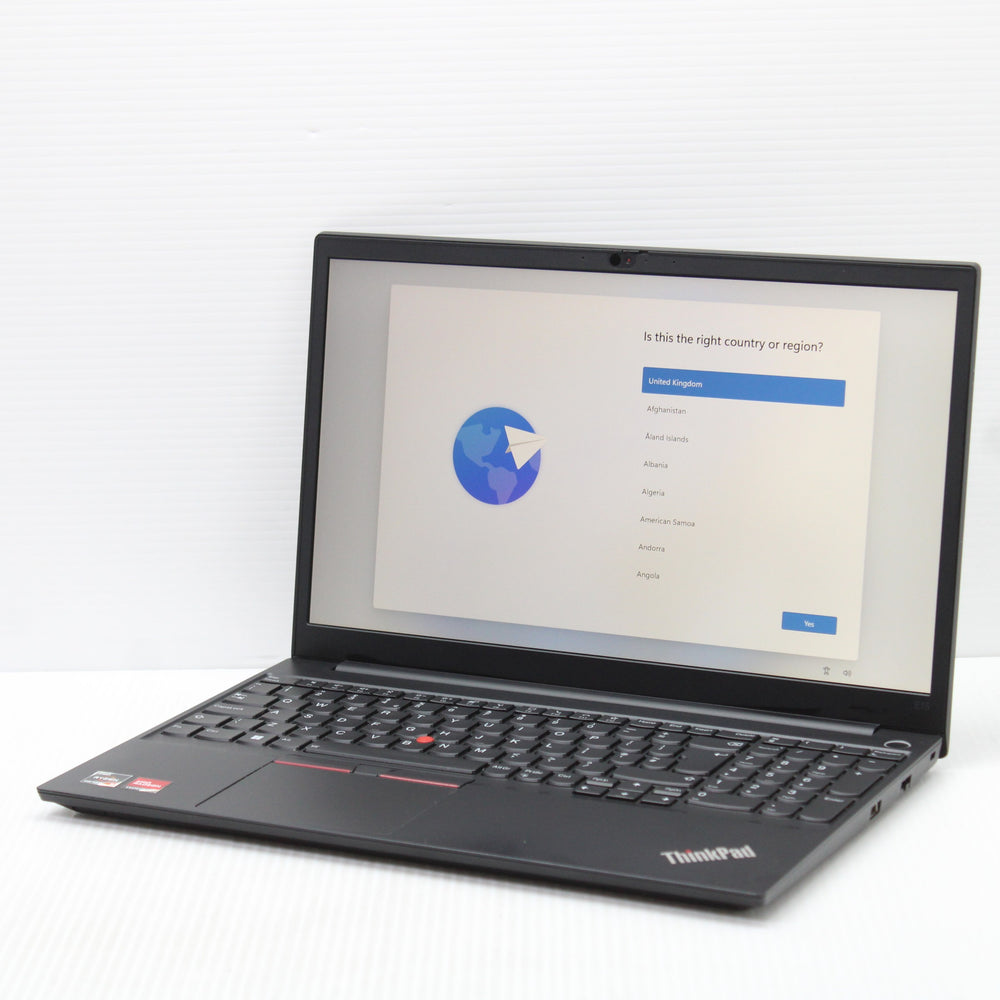 Lenovo ThinkPad Ryzen 5 Laptop 15 in E15 8GB RAM 256GB NVMe AMD 5500U Windows 11