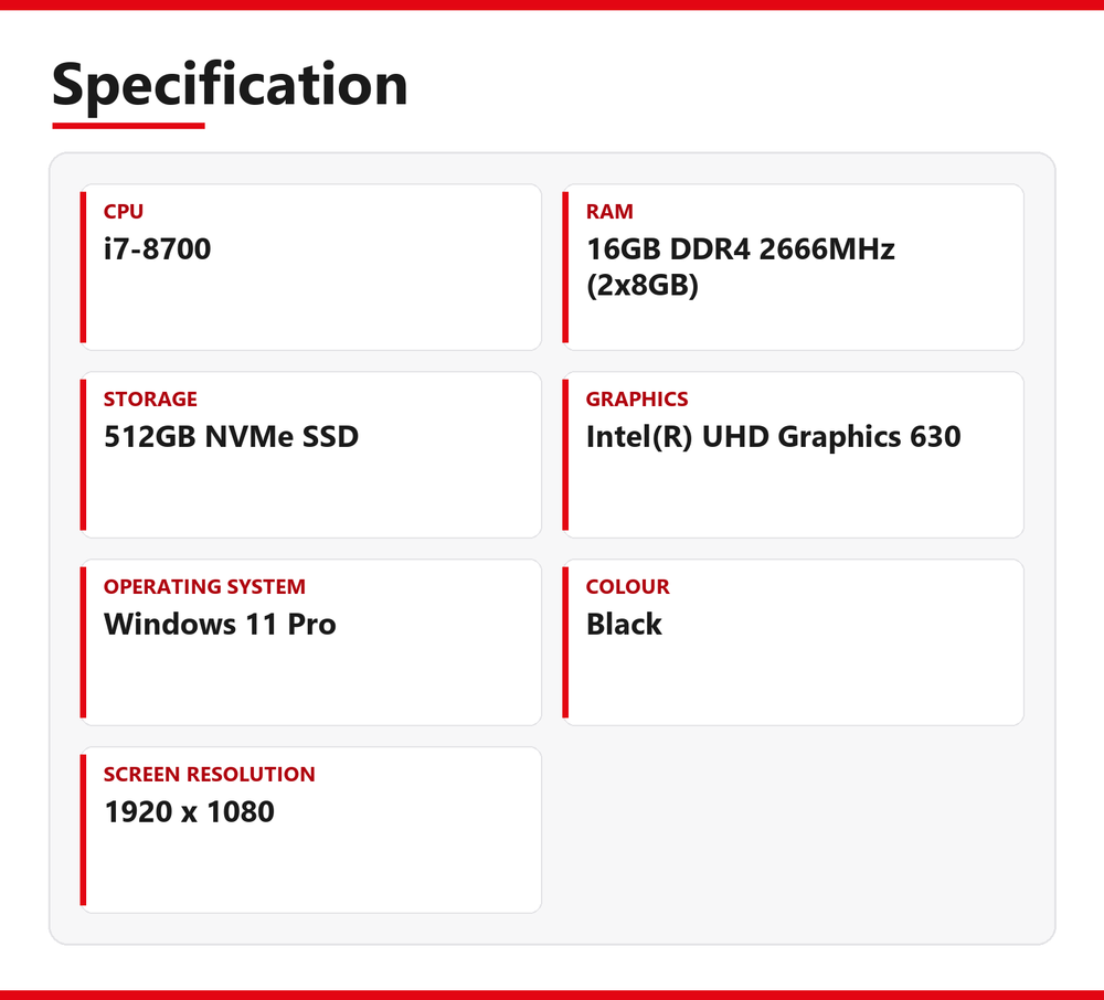 Lenovo ThinkCentre i7 AIO PC M820z 21.5 in Touch 16GB RAM 512GB NVMe Intel 8700