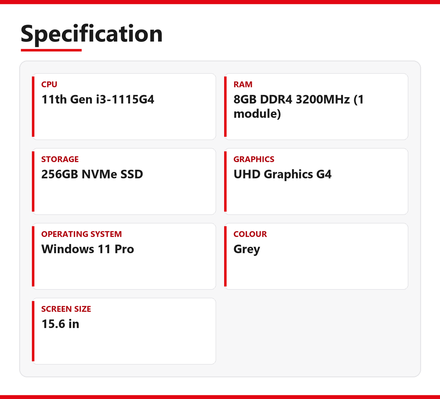 Dell | 15 3510 | 11th Gen i3-1115G4 | 8GB DDR4 3200MHz (1 module) | 256GB NVMe SSD | For parts or not working