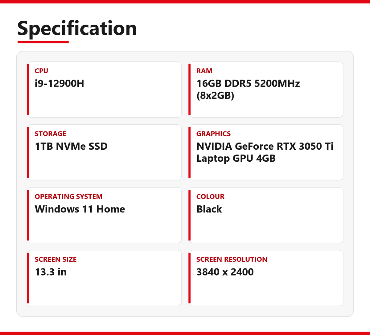 ASUS ROG Flow Z13 GZ301ZE_GZ301ZE Laptop 13.3 inch 16GB RAM 1TB NVMe SSD i9-12900H NVIDIA GeForce RTX 3050 Ti Laptop GPU 4GB WiFi Windows 11 Home