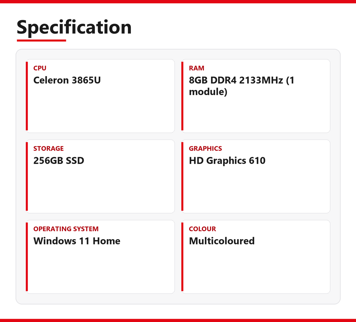 ASUS VivoMini VM45 PC 8GB RAM 256GB SSD Celeron 3865U WiFi Windows 11 Home