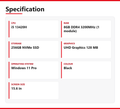 Lenovo NoteBook i5 Laptop V15 15.6 in 8GB RAM 256GB NVMe Intel 13420H Windows 11