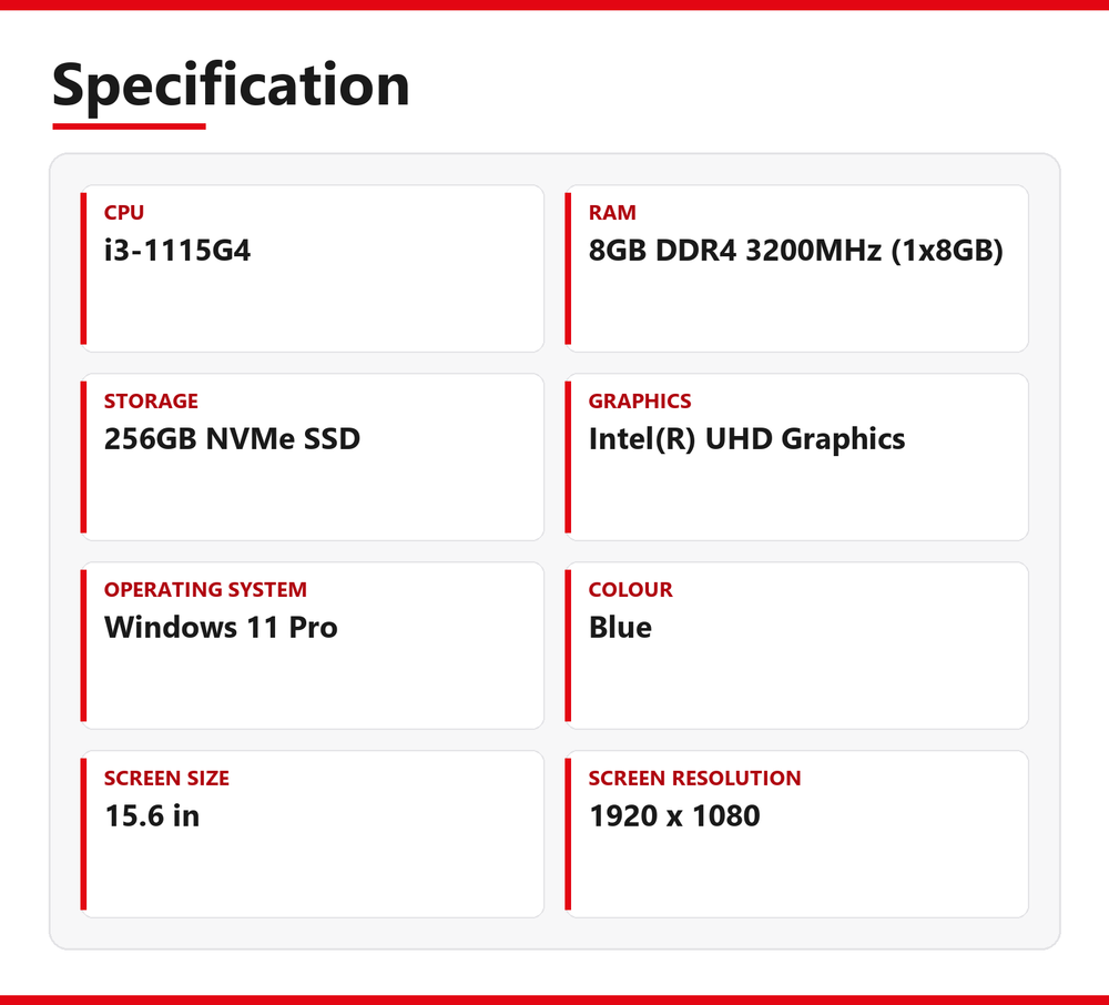 ASUS ExpertBook B1500CEAEY_B1500CEAE Laptop 15.6 inch 8GB RAM 256GB NVMe SSD i3-1115G4 WiFi Windows 11 Pro