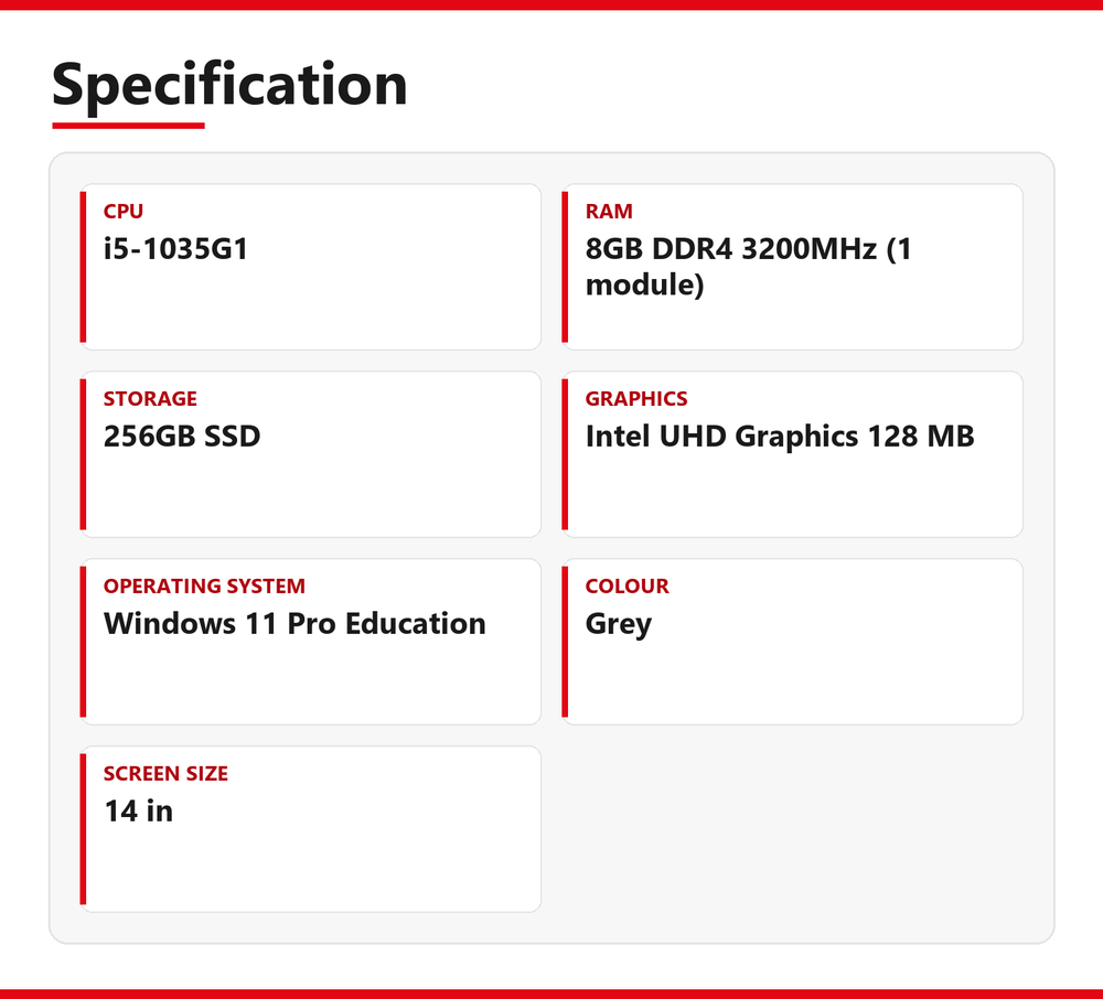 Dynabook i5 Laptop 14 inch Satellite Pro C40 8GB RAM 256GB SSD Intel 1035G1