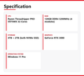 Dell | 7865 | Ryzen Threadripper PRO 5975WX 32-Cores | 128GB DDR4 3200MHz (4 modules) | 4TB + 2TB (both NVMe SSD) | Used - Acceptable