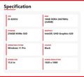 Lenovo ThinkPad i5 Laptop E590 15 in 16GB RAM 256GB NVMe Intel 8265U Windows 11