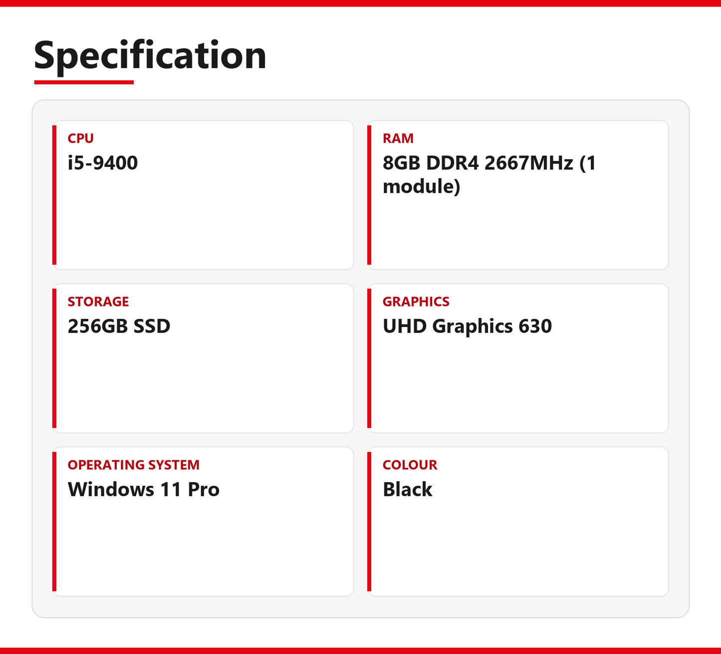 Fujitsu Esprimo i5 D538 SFF PC Windows 11 8GB RAM 256GB SSD Intel i5 9400 WiFi