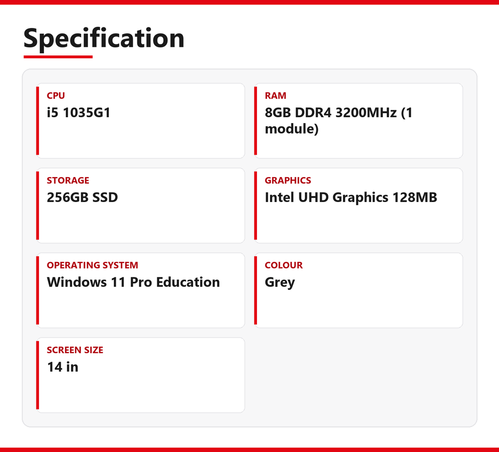Dynabook i5 Laptop 14 inch Satellite Pro C40 8GB RAM 256GB SSD Intel 1035G1