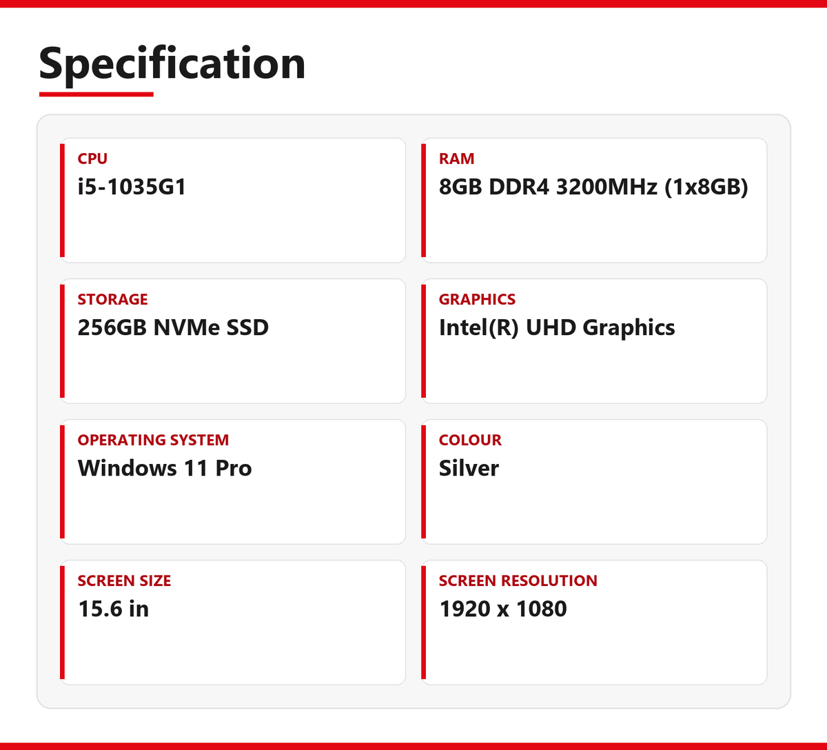 Lenovo ThinkBook i5 Laptop 15-IIL 15.6 in 8GB RAM 256GB NVMe SSD Intel 1035G1
