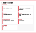 Apple MacBook Pro i7 (13-inch, 2019) 13.3 in 16GB RAM 500GB NVMe macOS Sequoia