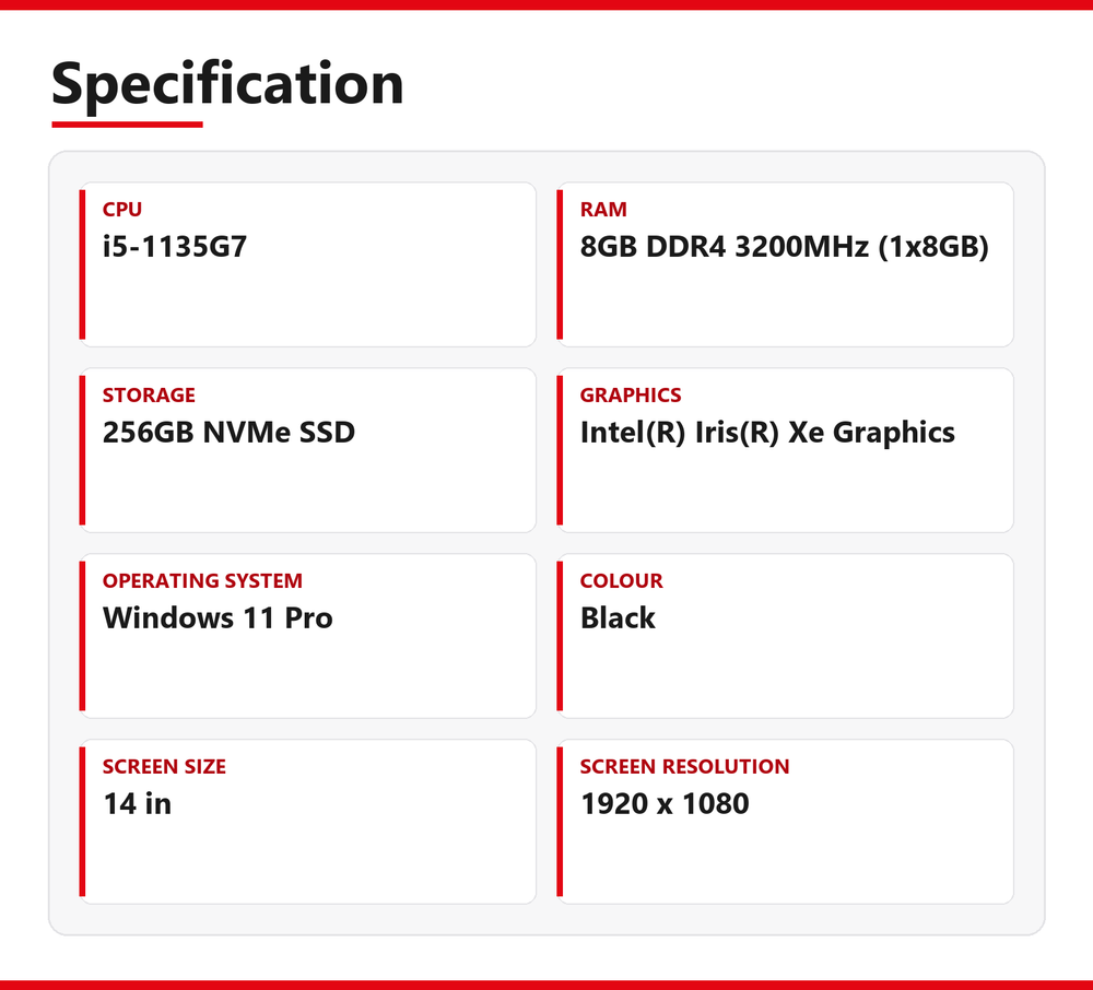 Lenovo ThinkPad i5 Laptop E14 14 in 8GB RAM 256GB NVMe Intel 1135G7 Windows 11