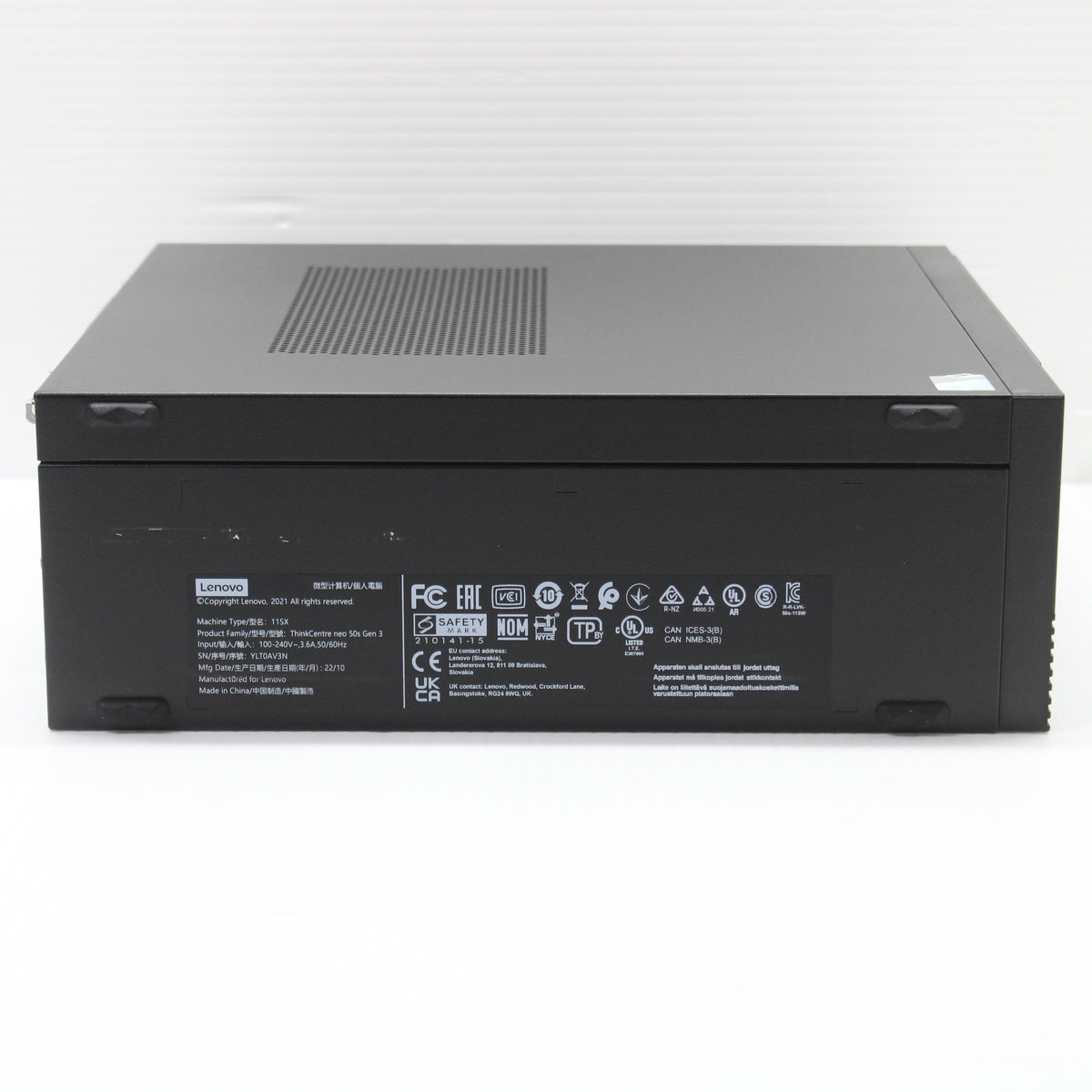 Lenovo ThinkCentre Neo 50s SFF PC 8GB RAM 256GB NVMe Intel i3 12100 Windows 11