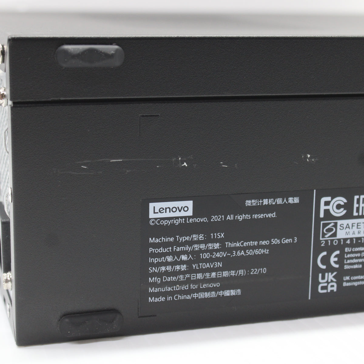 Lenovo ThinkCentre Neo 50s SFF PC 8GB RAM 256GB NVMe Intel i3 12100 Windows 11