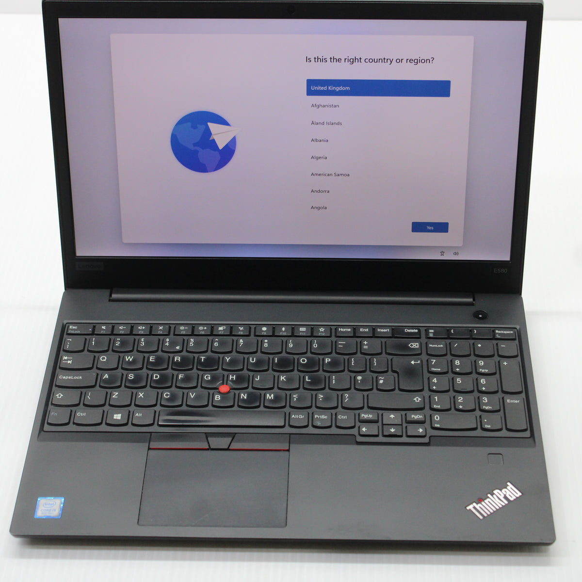 Lenovo ThinkPad i5 Laptop E580 15.6 in 8GB RAM 250GB SSD Intel 8250U Windows 11