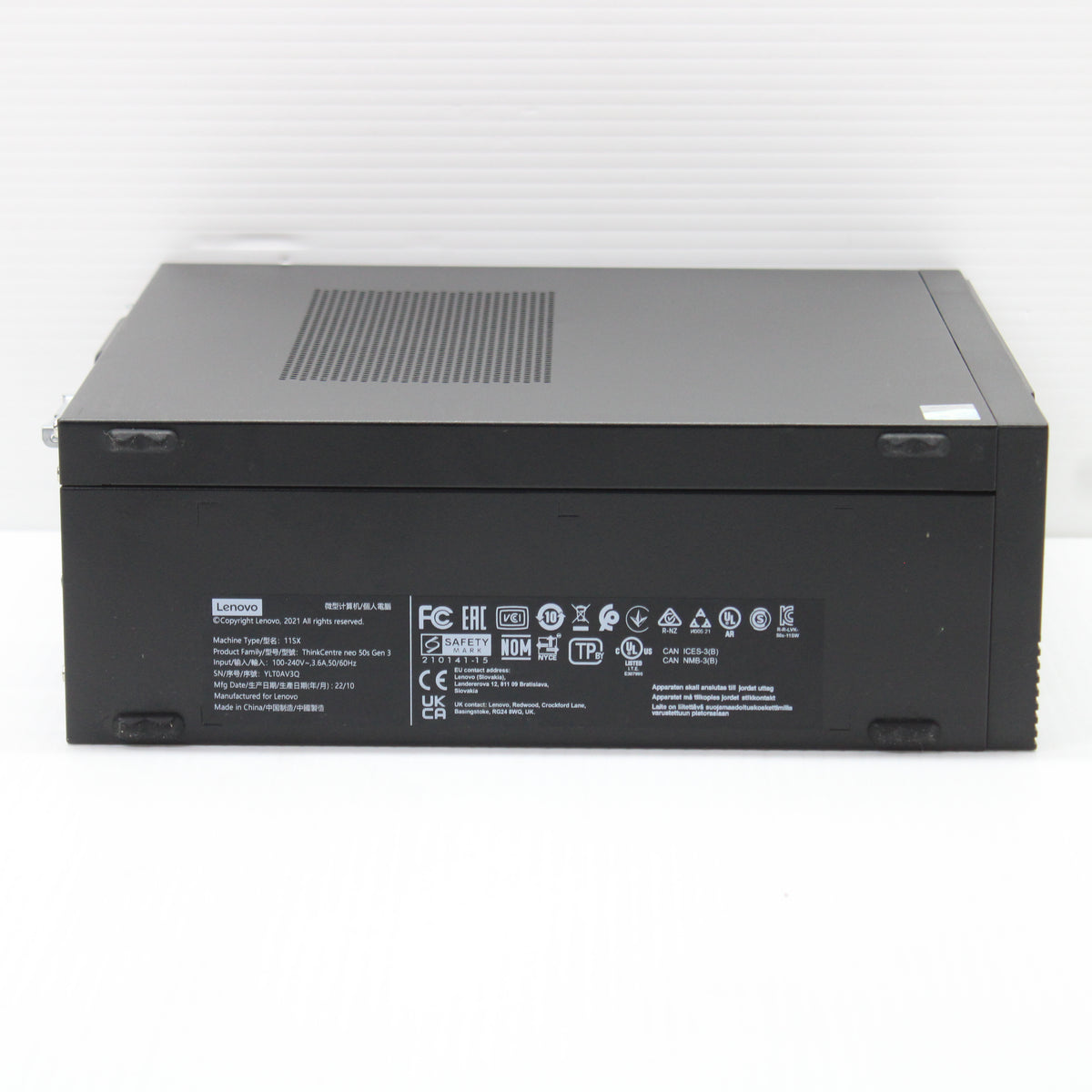 Lenovo ThinkCentre Neo 50s SFF PC 8GB RAM 256GB NVMe Intel i3 12100 Windows 11