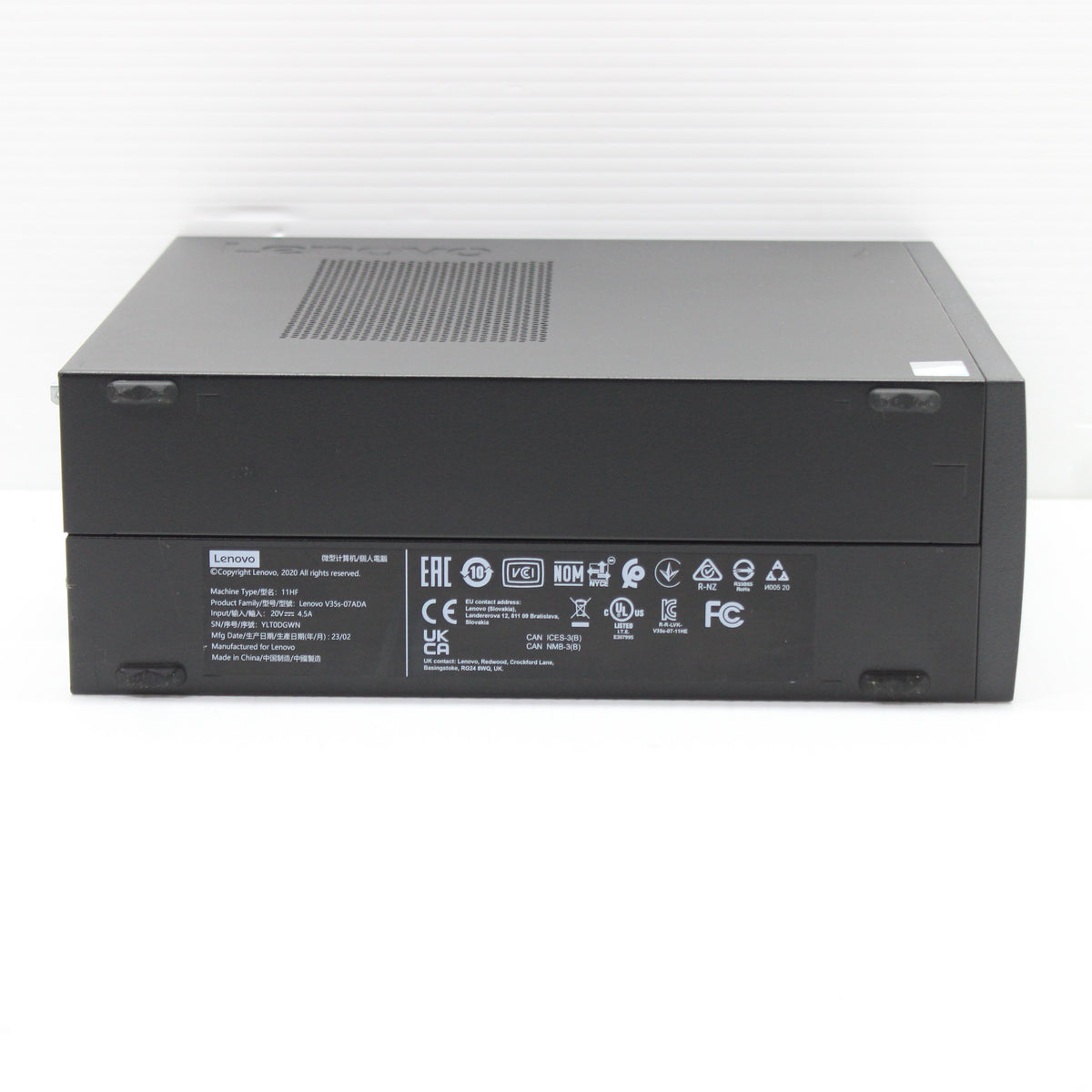 Lenovo V Series V35s-07ADA Small Form Factor (SFF) 16GB RAM 256GB NVMe SSD Ryzen 5 3500U Windows 11 Pro