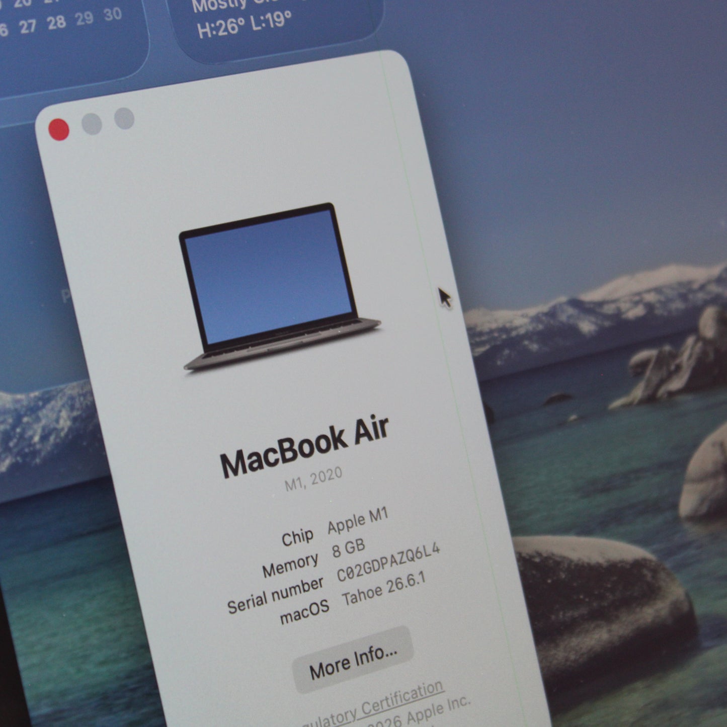 Apple | MacBook Air (M1, 2020) | Apple M1 | 8GB | 251 GB NVMe SSD | Used - Acceptable