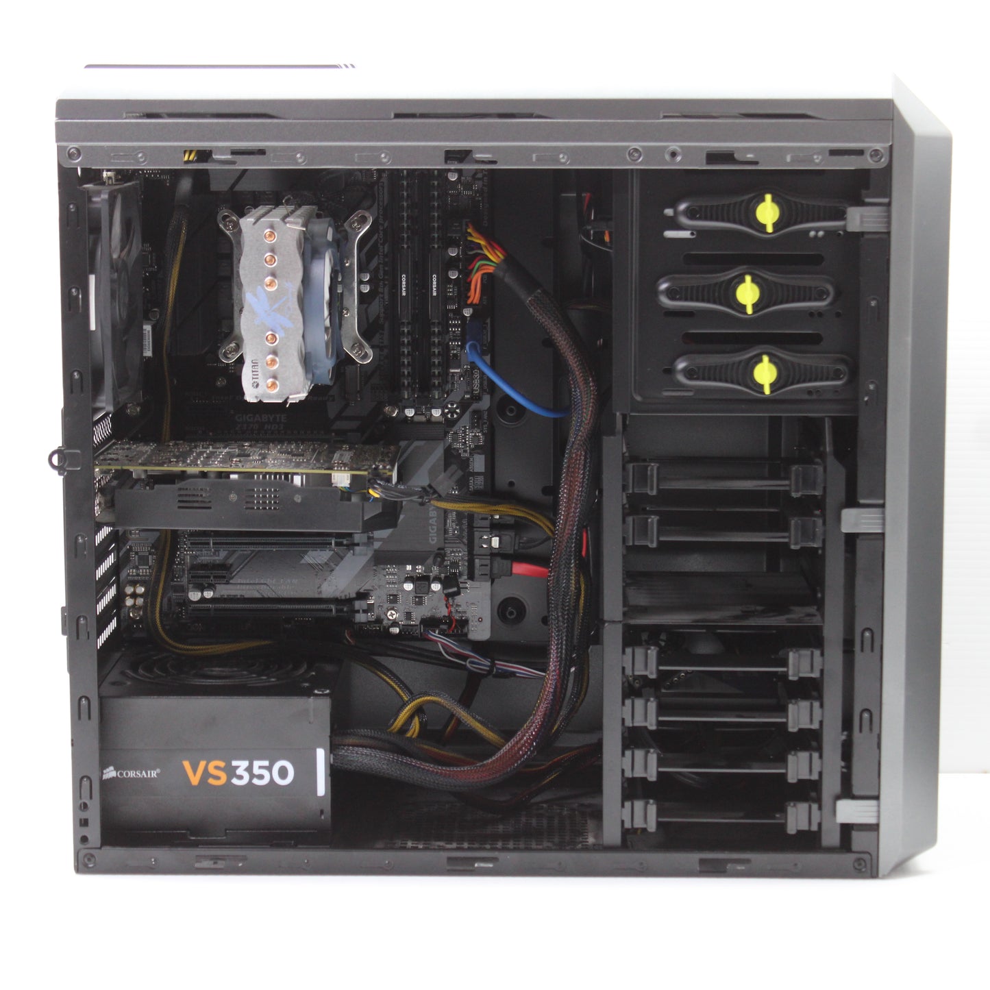 Gigabyte Z370 HD3 i7 Tower 16GB RAM 250GB SSD Intel 8700 GTX 1060 3GB Windows 11