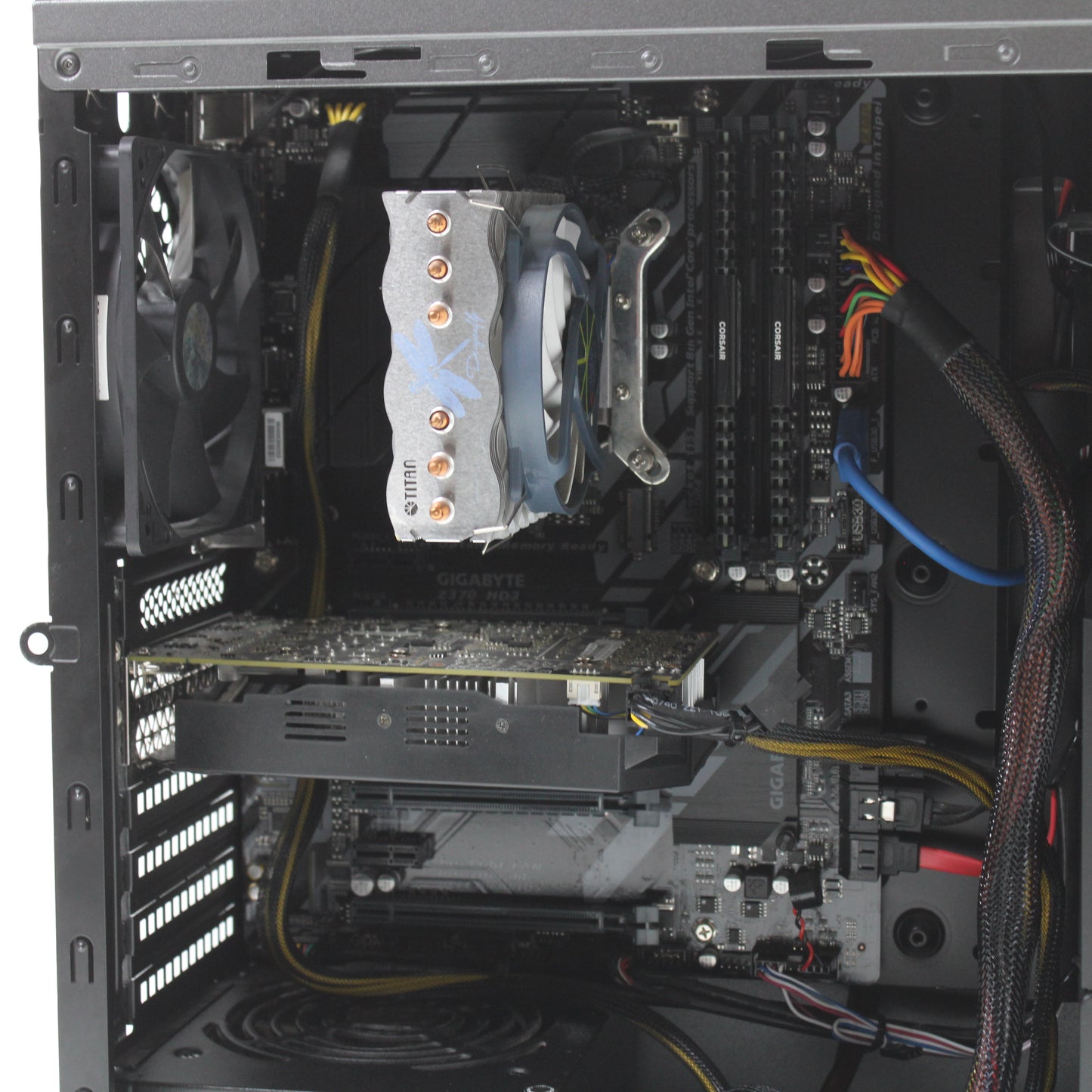 Gigabyte Z370 HD3 i7 Tower 16GB RAM 250GB SSD Intel 8700 GTX 1060 3GB Windows 11