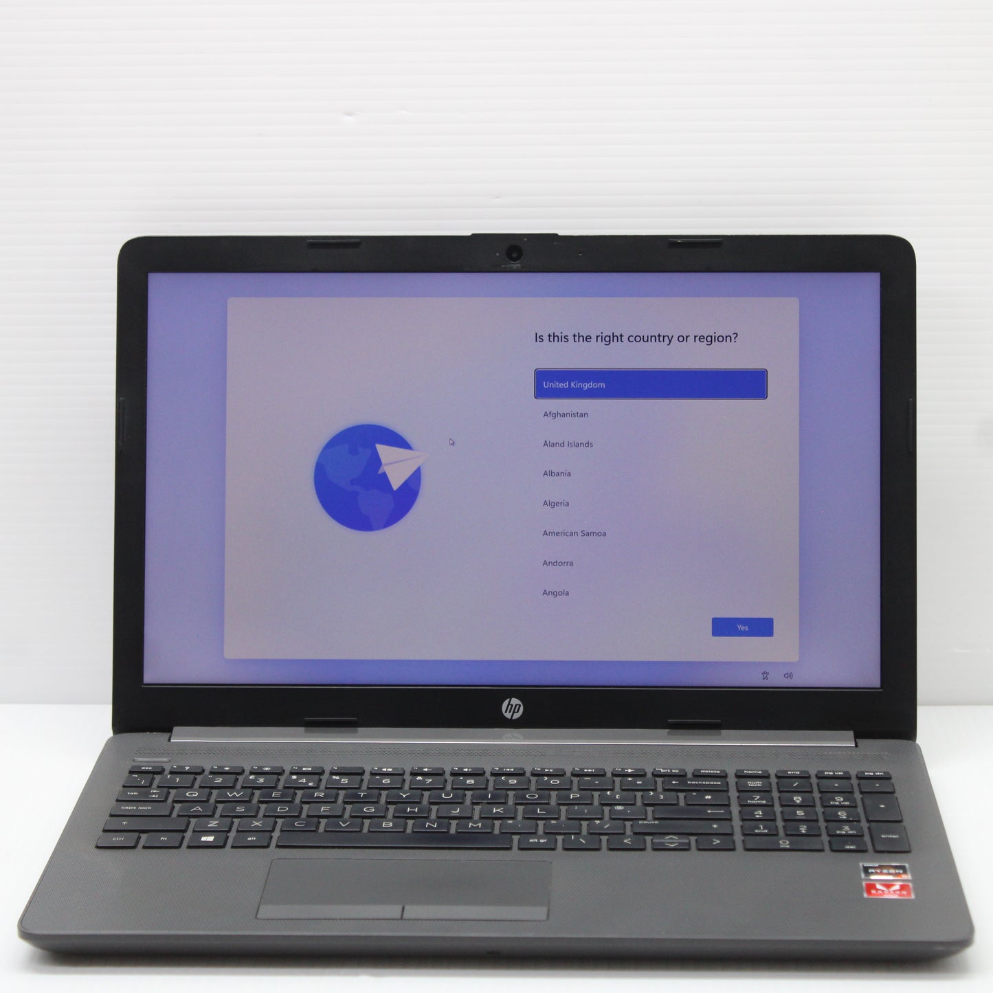 HP Notebook Ryzen 5 Laptop 255 G7 15.6 inch 8GB RAM 256GB AMD 2500U Windows 11