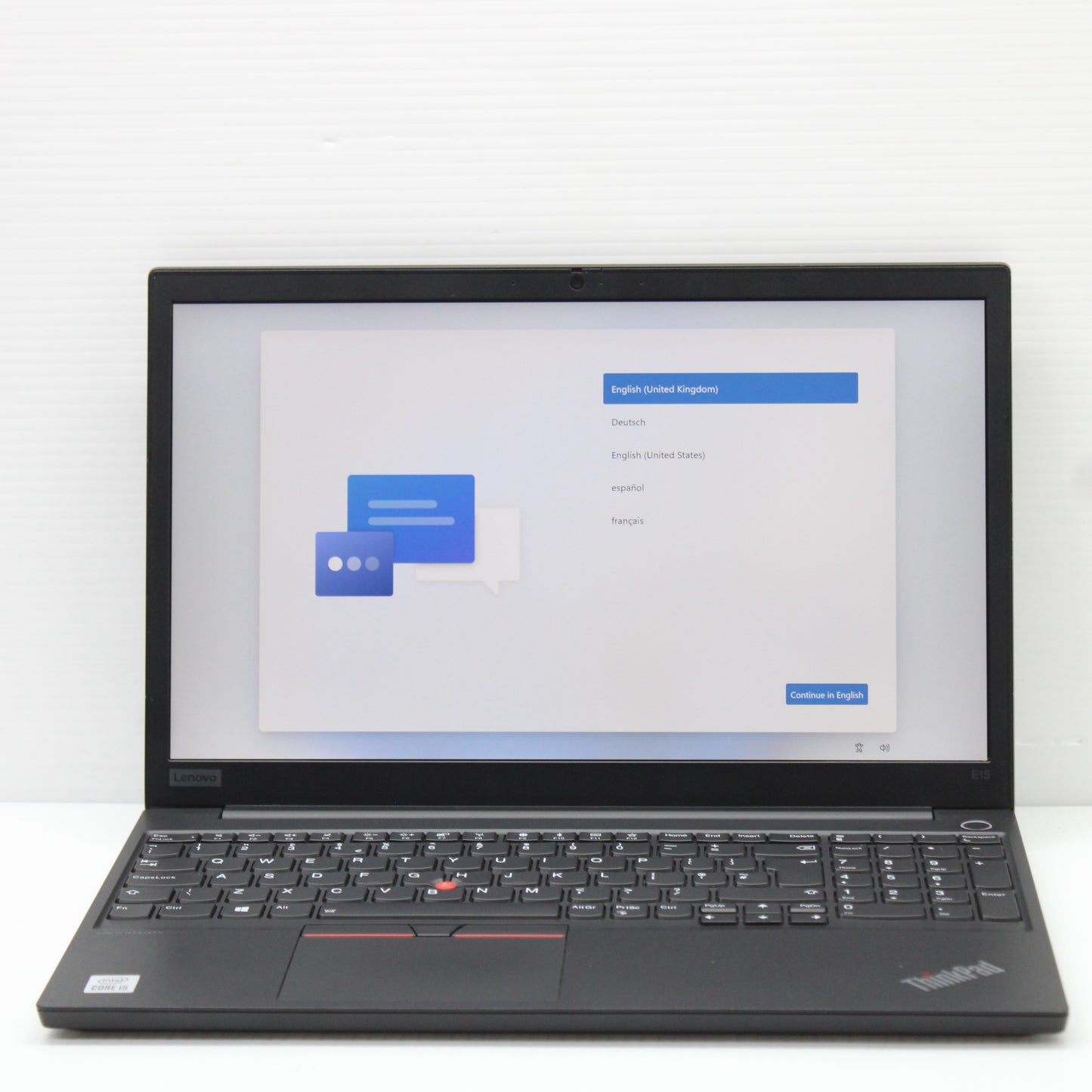 Lenovo ThinkPad i5 Laptop E15 15.6 in 8GB RAM 256GB NVMe Intel 10210U Windows 11