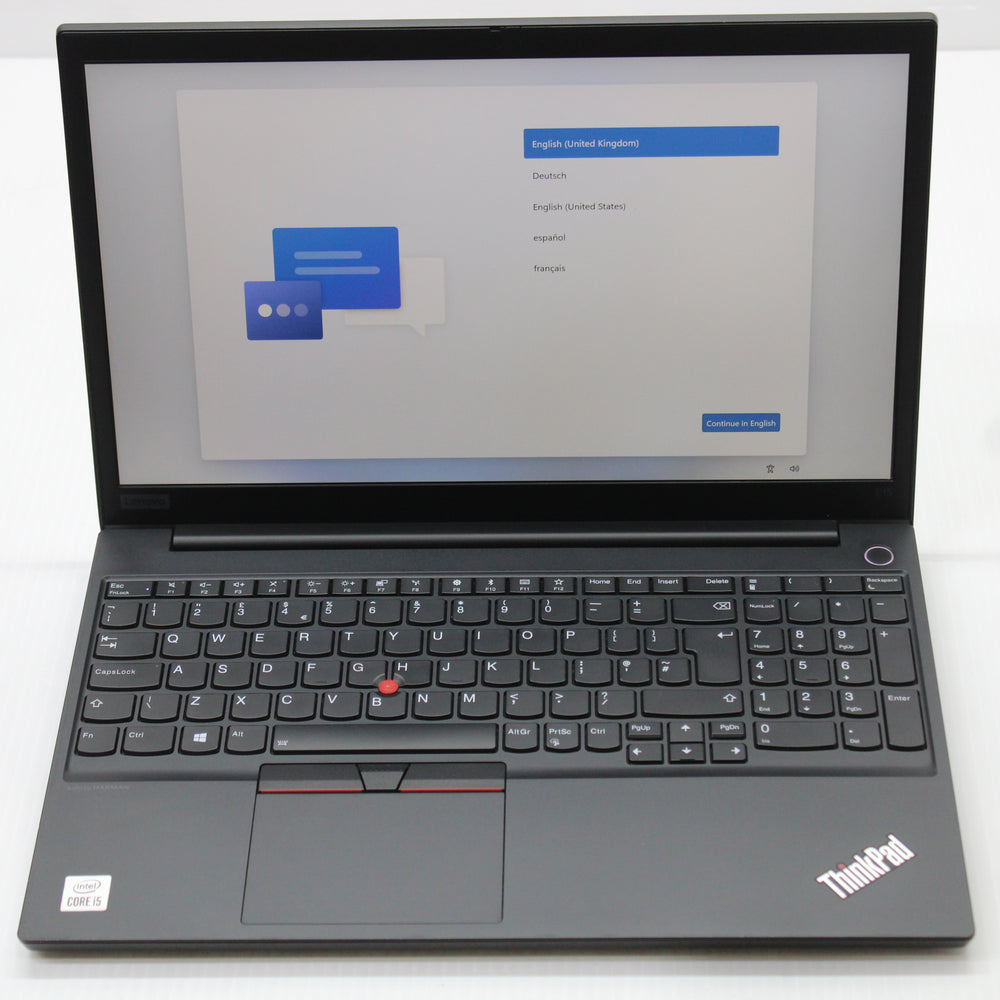 Lenovo ThinkPad i5 Laptop E15 15.6 in 8GB RAM 256GB NVMe Intel 10210U Windows 11
