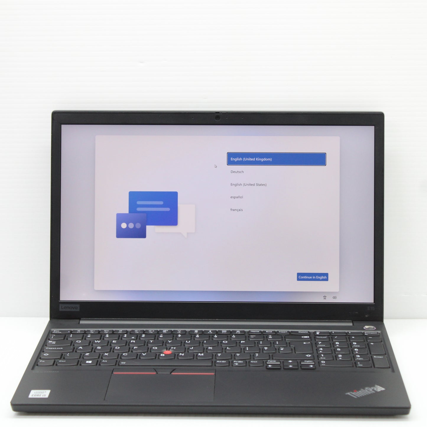 Lenovo ThinkPad i5 Laptop E15 15.6 in 8GB RAM 256GB NVMe Intel 10210U Windows 11