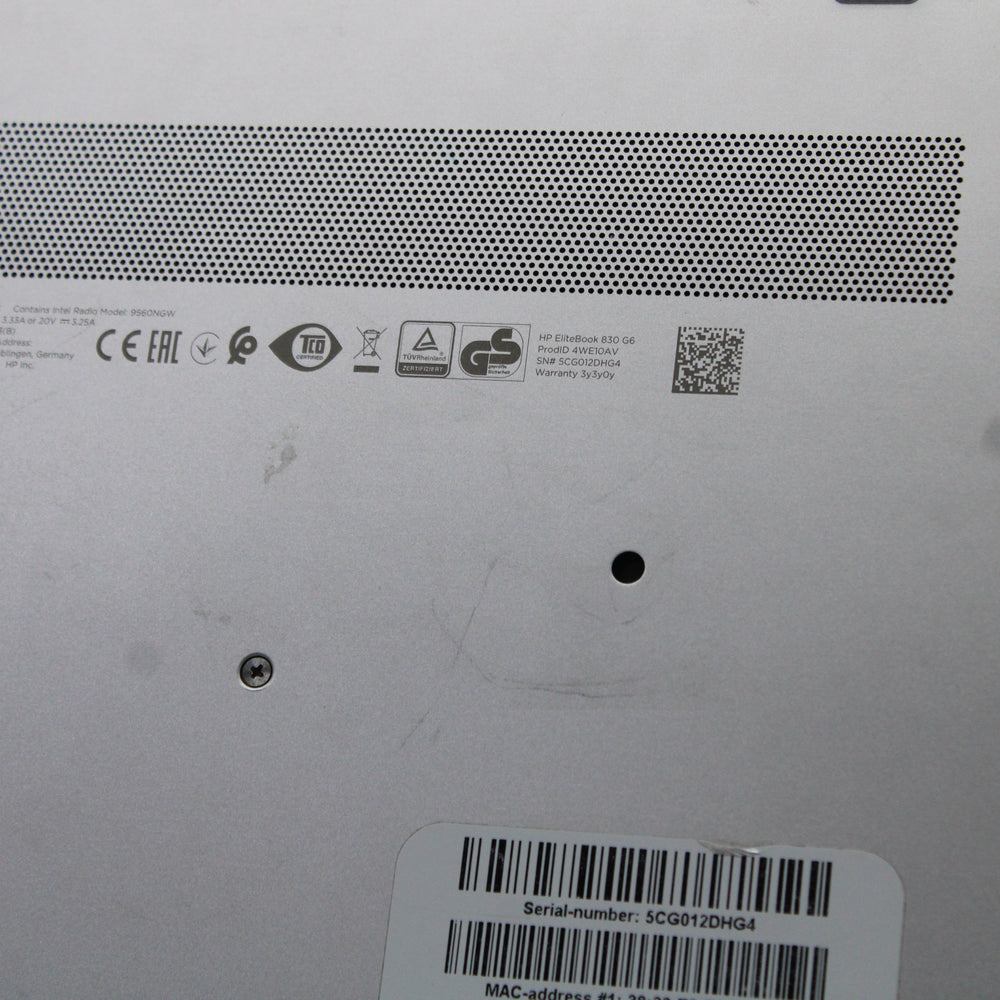 HP EliteBook i5 Laptop 830 G6 13.3 in 8GB RAM 256GB NVMe Intel 8365U Windows 11