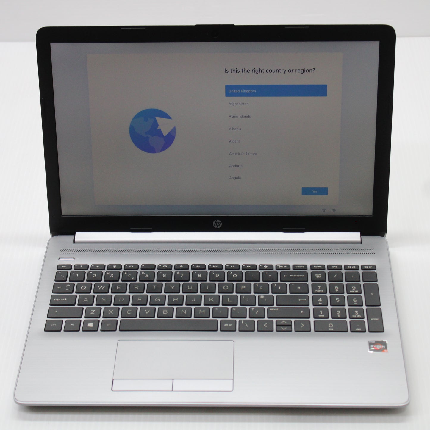 HP Notebook Ryzen 5 Laptop 255 G7 15.6 inch 8GB RAM 256GB AMD 2500U Windows 11