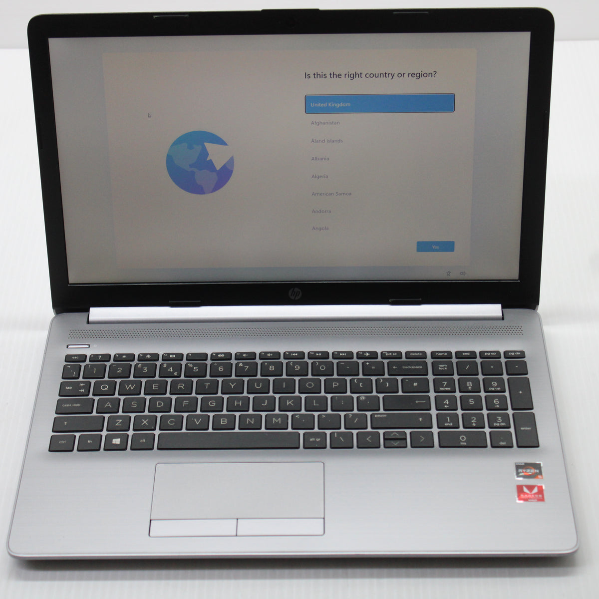 HP Notebook Ryzen 5 Laptop 255 G7 15.6 inch 8GB RAM 256GB AMD 2500U Windows 11