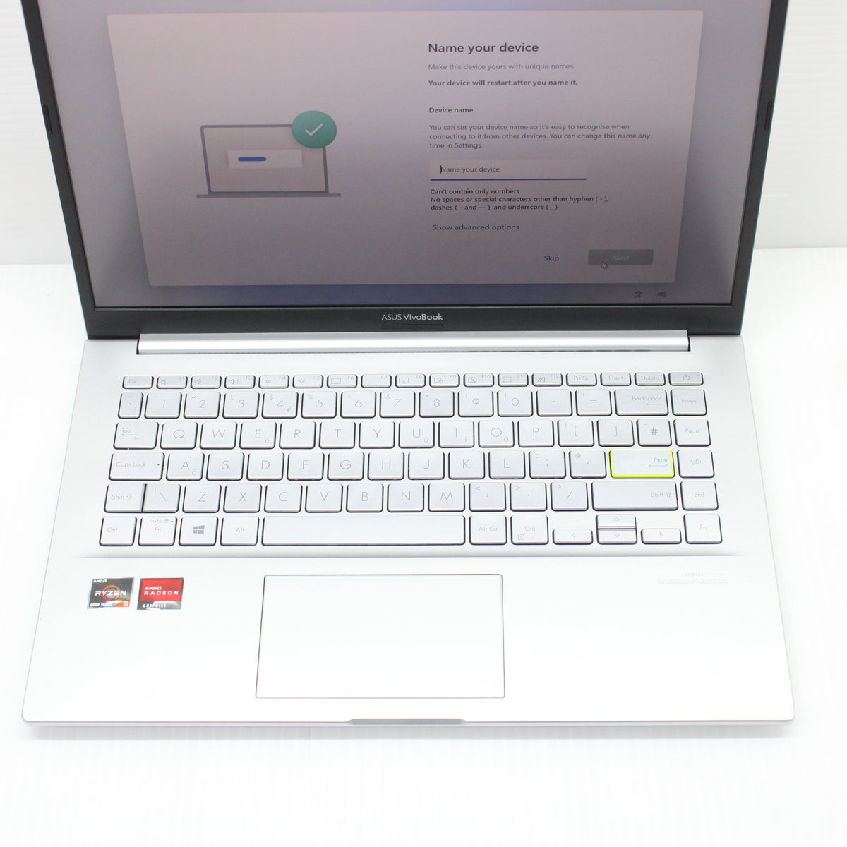 ASUS VivoBook Ryzen 5 Laptop Windows 11 14 8GB RAM 256GB NVMe SSD 4500U M413I