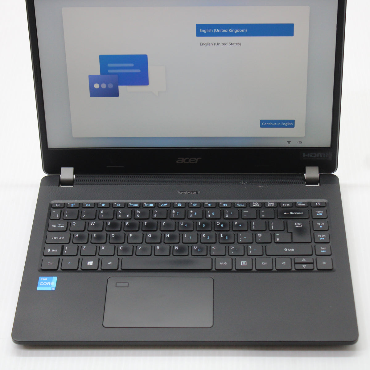 Acer TravelMate i5 Laptop P214 14 in 8GB RAM 256GB NVMe Intel 1135G7 Windows 11