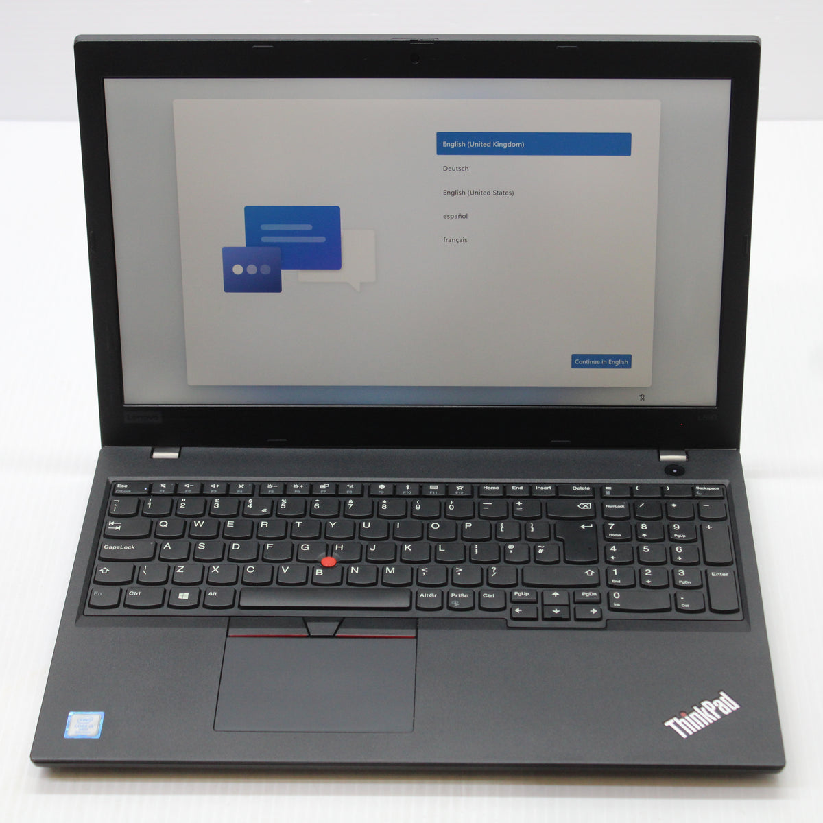 Lenovo ThinkPad i5 Laptop L590 15.6 in 8GB RAM 256GB NVMe Intel 8365U Windows 11
