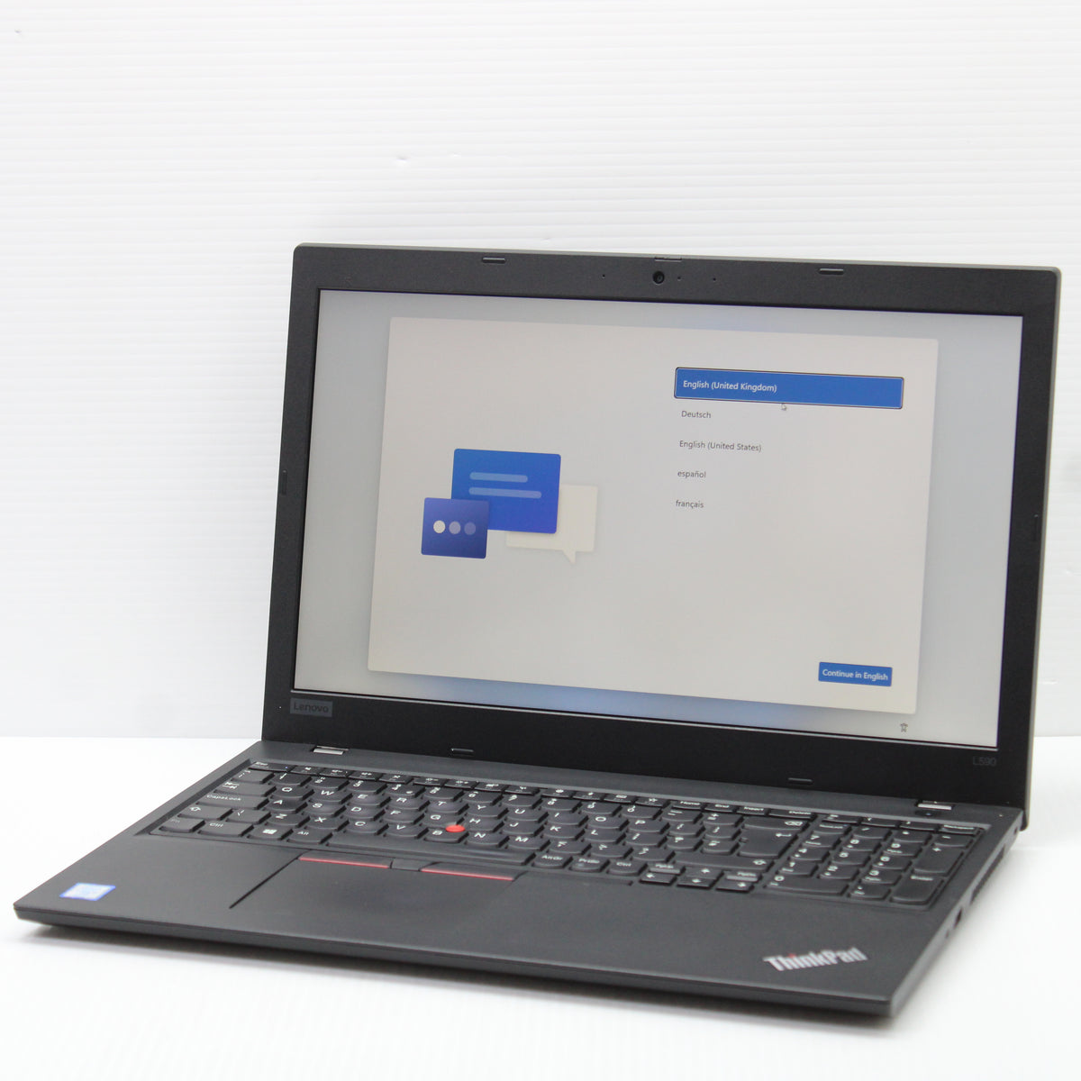 Lenovo ThinkPad i5 Laptop L590 15.6 in 8GB RAM 256GB NVMe Intel 8365U Windows 11