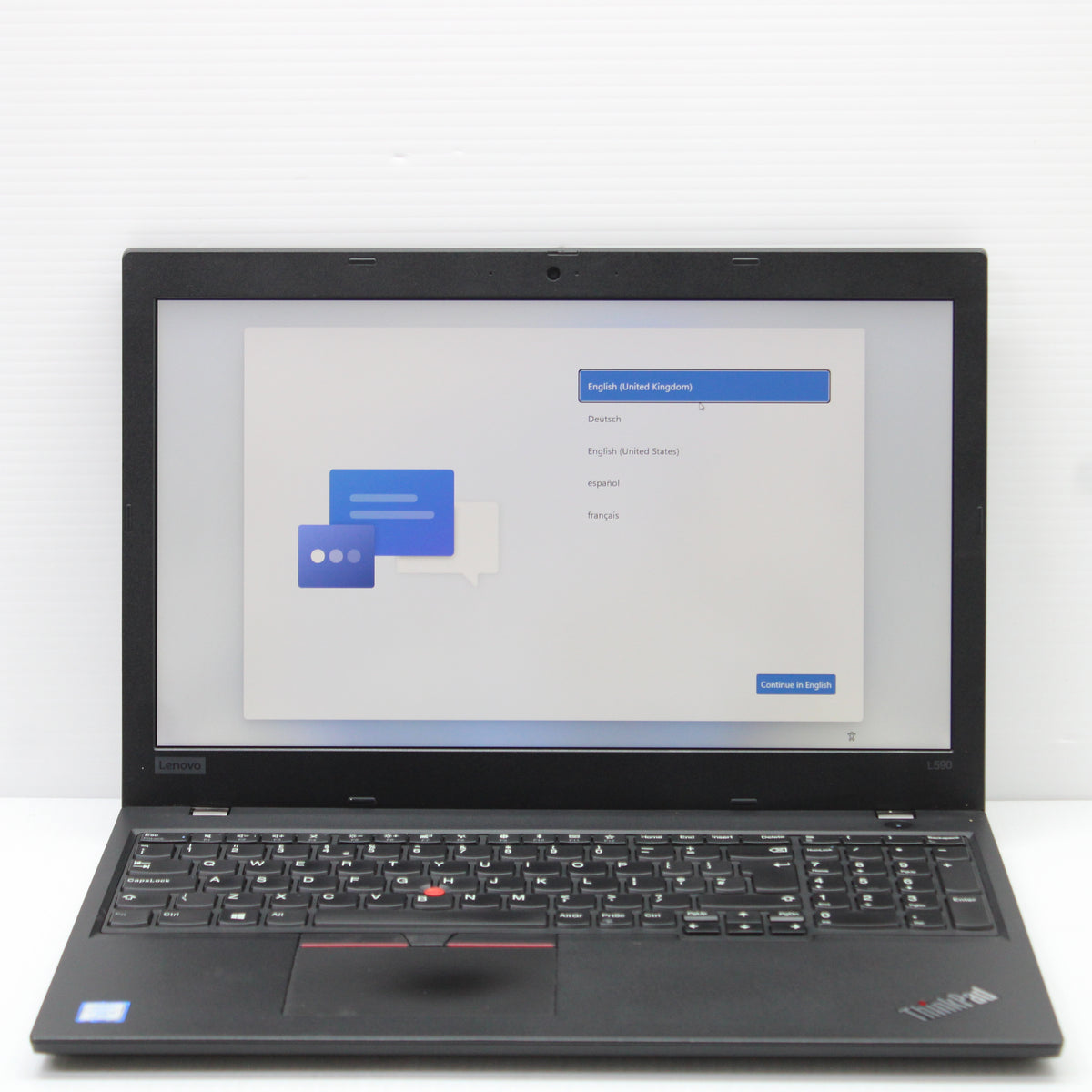 Lenovo ThinkPad i5 Laptop L590 15.6 in 8GB RAM 256GB NVMe Intel 8365U Windows 11