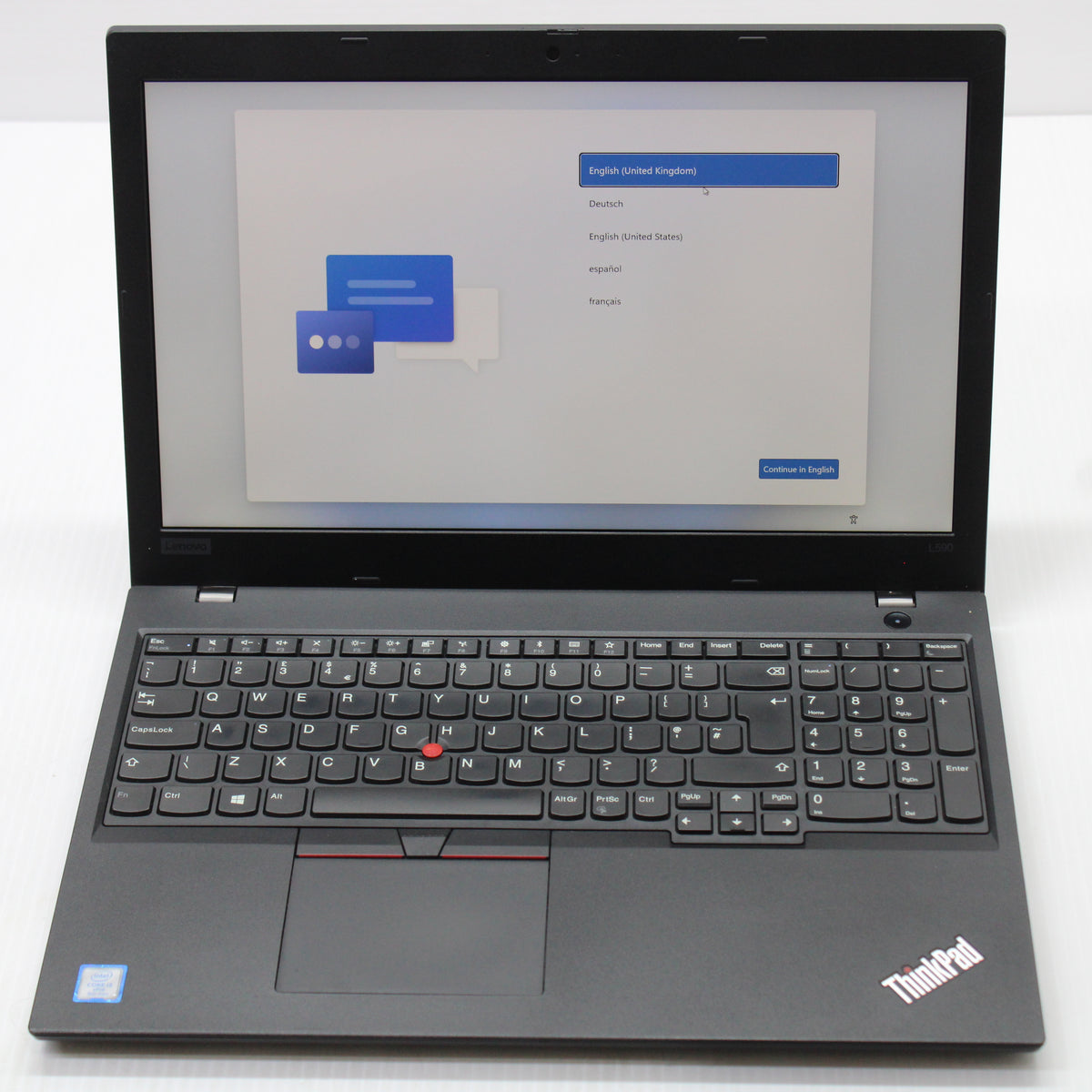 Lenovo ThinkPad i5 Laptop L590 15.6 in 8GB RAM 256GB NVMe Intel 8365U Windows 11
