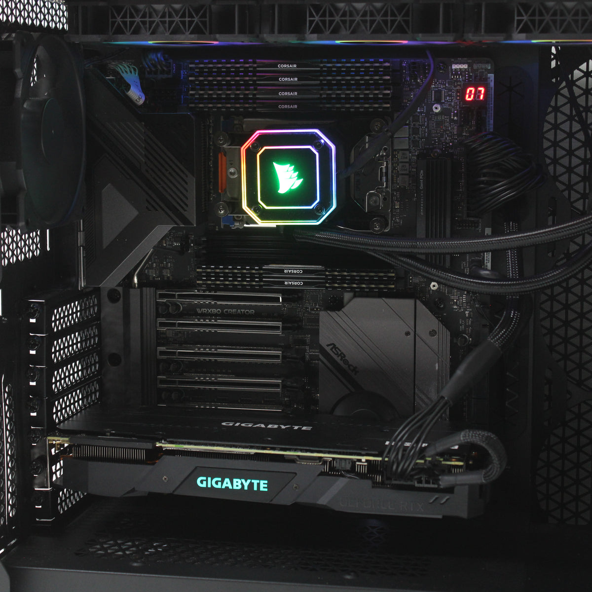 ASRock WRX80 Ryzen Threadripper Pro 5975WX RTX 2080 64GB DDR4 RAM 4TB NVMe SSD