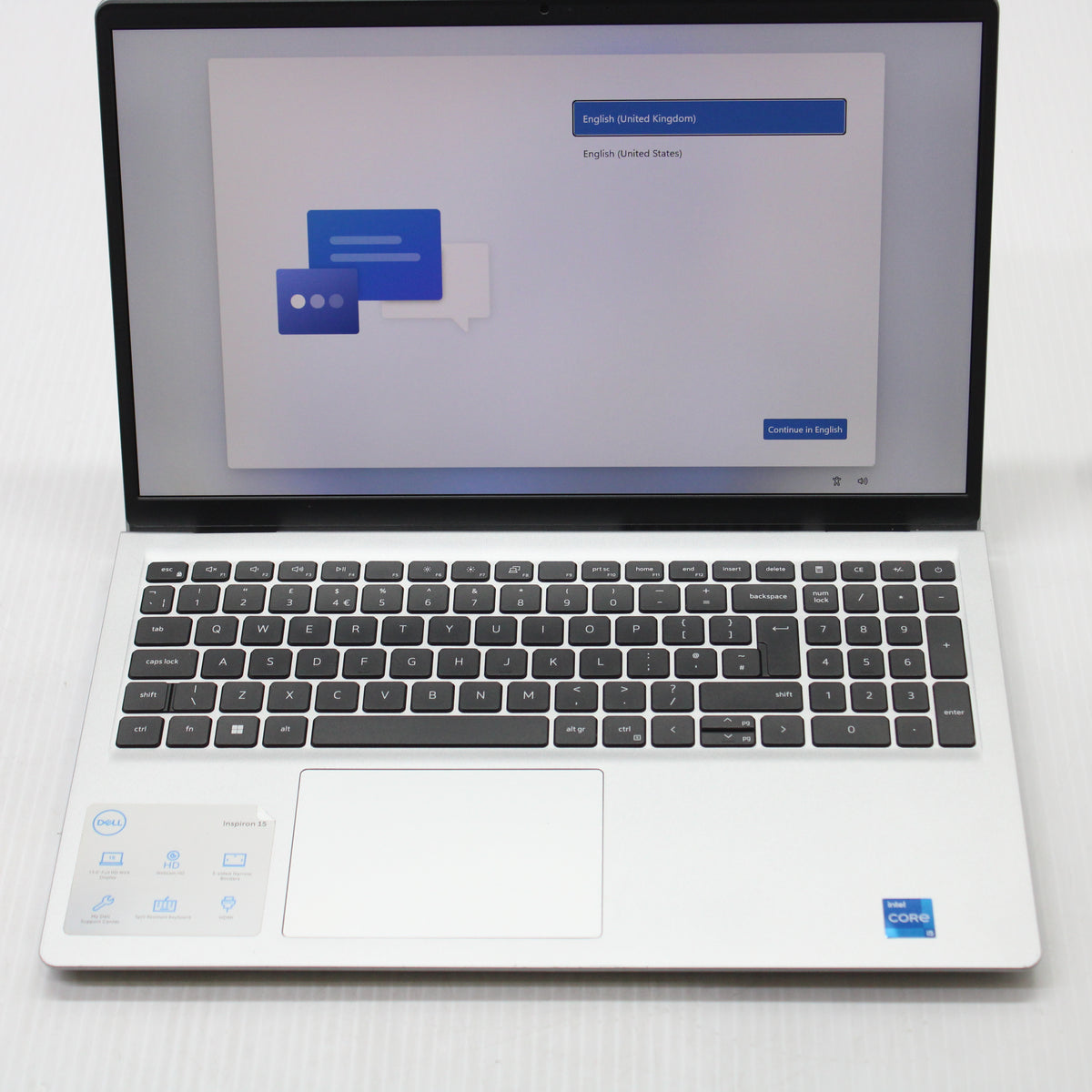 Dell Inspiron i5 Laptop 3520 15.6 inch 8GB RAM 256GB NVMe Intel 1235U Windows 11