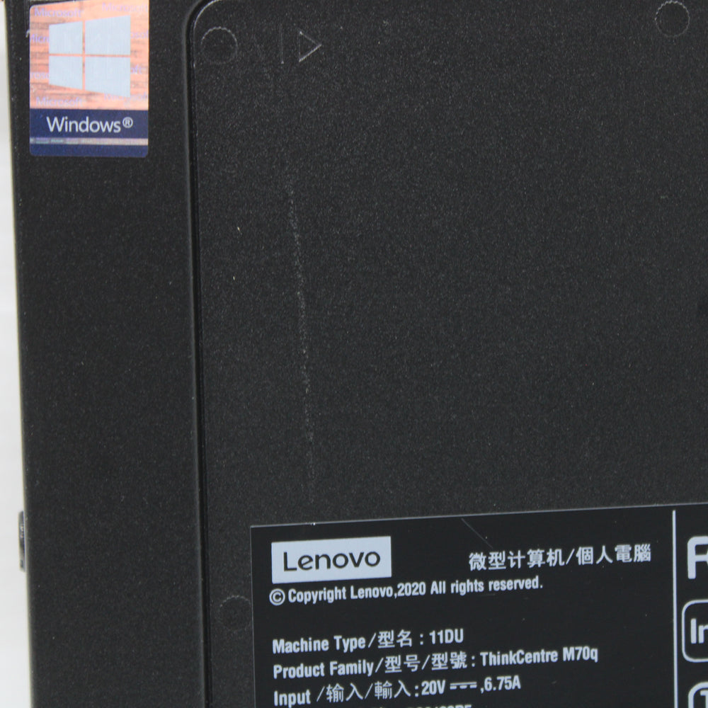 Lenovo ThinkCentre i5 Mini PC M70q 8GB RAM 256GB NVMe Intel 10500T Windows 11