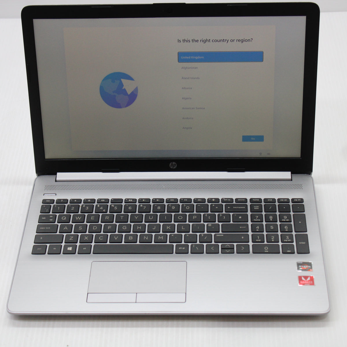 HP Notebook Ryzen 5 Laptop 255 G7 15.6 in 8GB RAM 256GB SSD AMD 2500U Windows 11